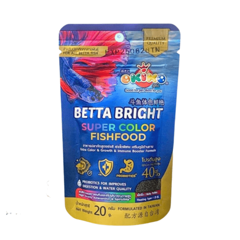 Okiko Betta Bright — Super Color Betta Food (20g)