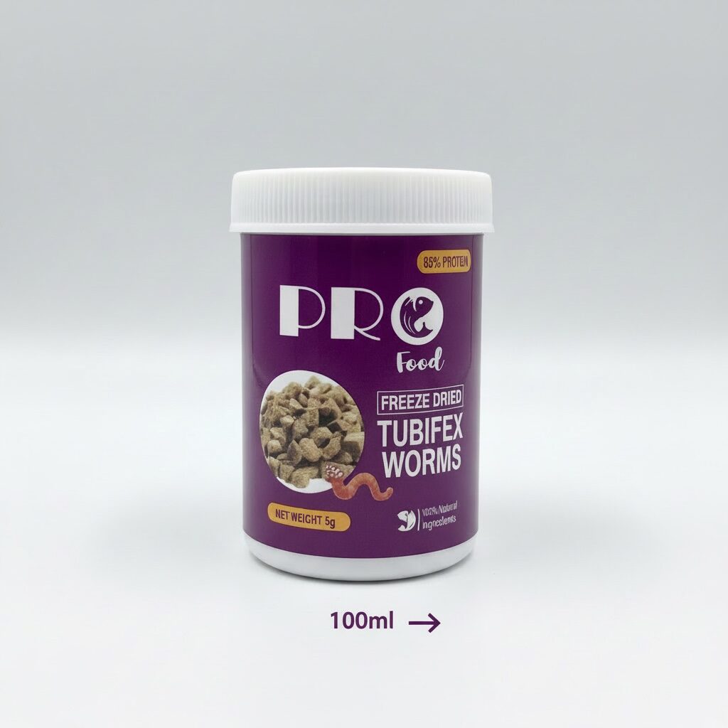 PRO Food Freeze Dried Tubifex Worms (85% Protein) - 5g